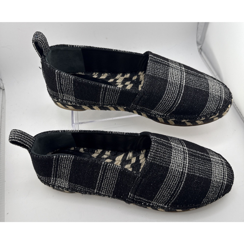 Proenza Schouler Women's Plaid Felt Espadrille Flats Sz 38 EUR or 7.5 US NWB - Picture 2 of 14